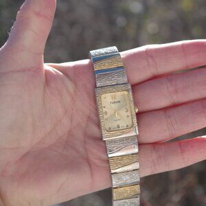 Vintage Yukon Silver & Gold Plated  Ladies Watch
